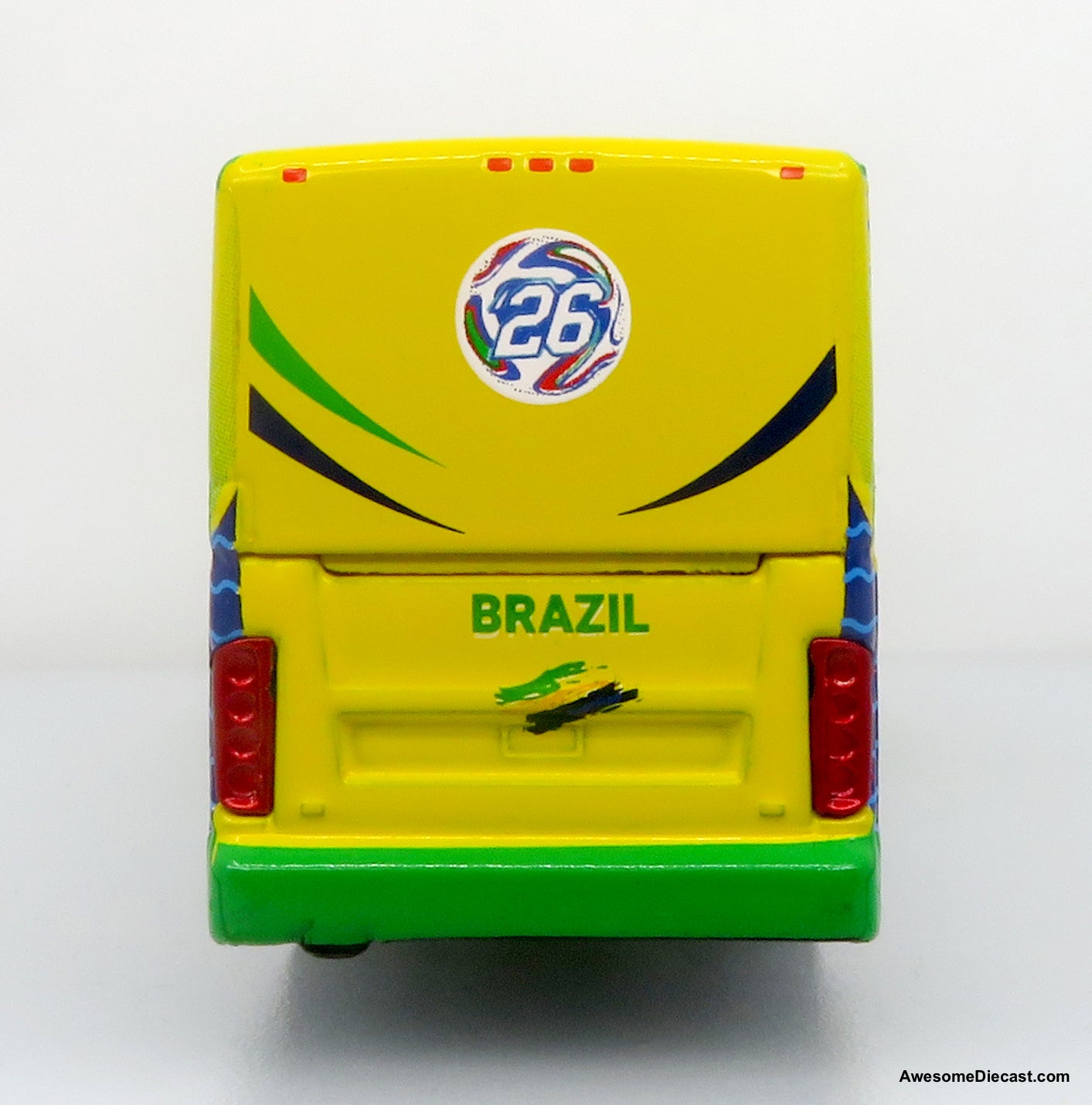 Van Hool CX-45 Coach: World Cup Brazil National Team 1:87 (HO) Diecast Model Bus by Iconic Replicas