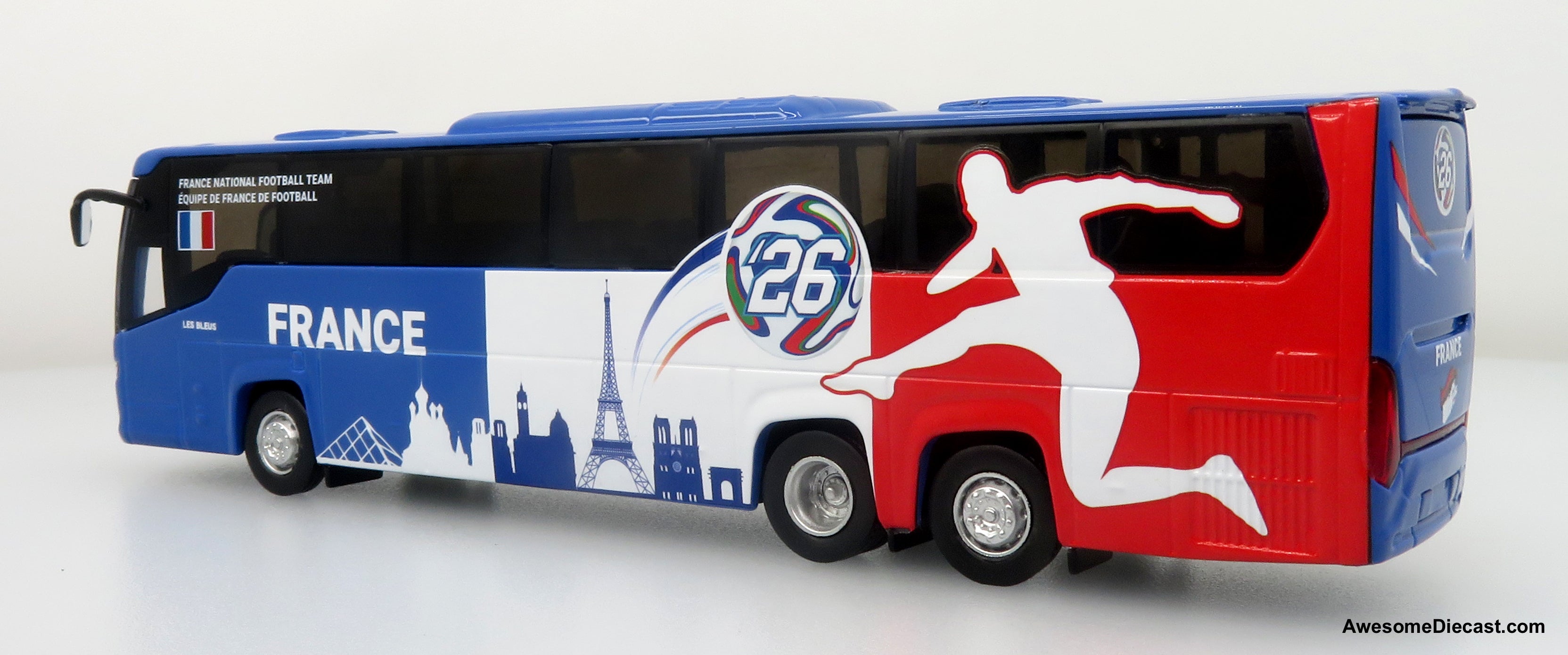 Scania Touring HD Coach: World Cup France National Team 1:87 (HO) Diecast Model Bus by Iconic Replicas