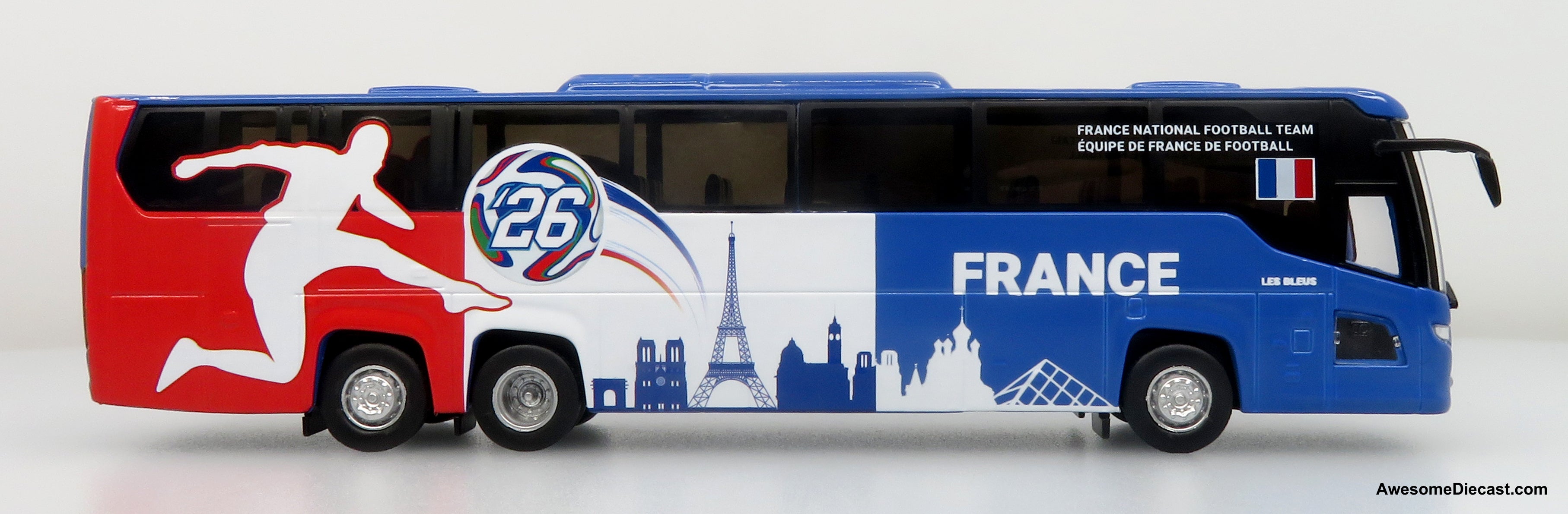 Scania Touring HD Coach: World Cup France National Team 1:87 (HO) Diecast Model Bus by Iconic Replicas