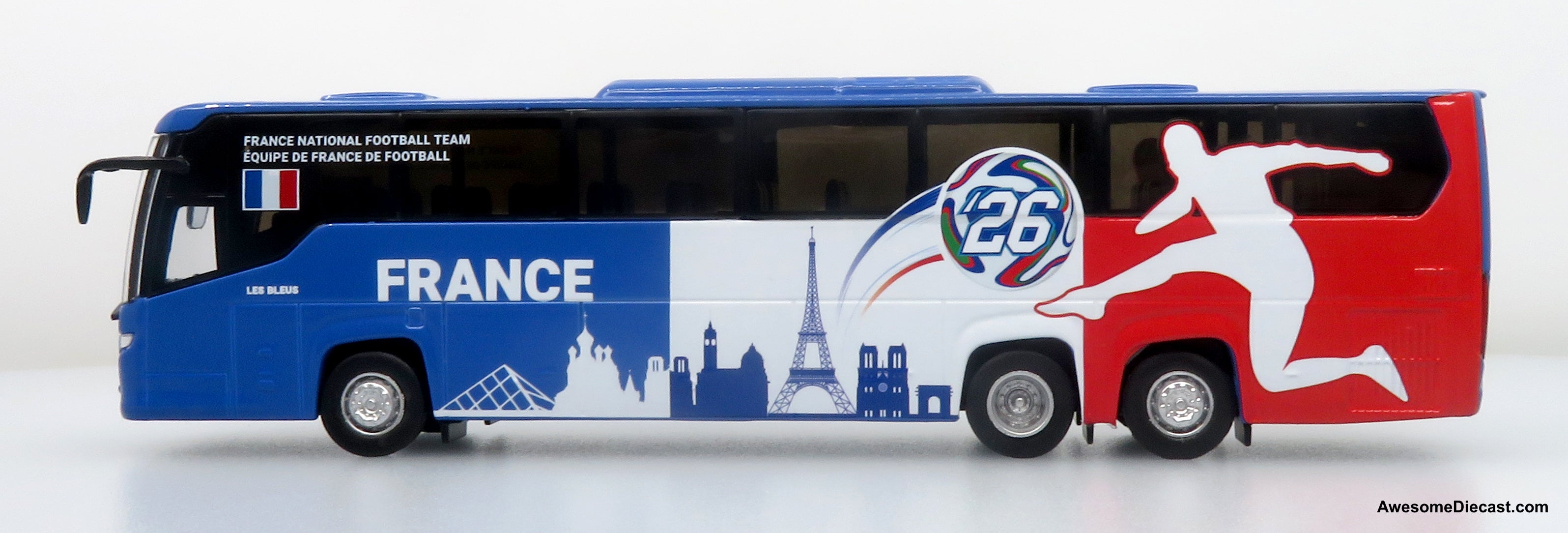 Scania Touring HD Coach: World Cup France National Team 1:87 (HO) Diecast Model Bus by Iconic Replicas