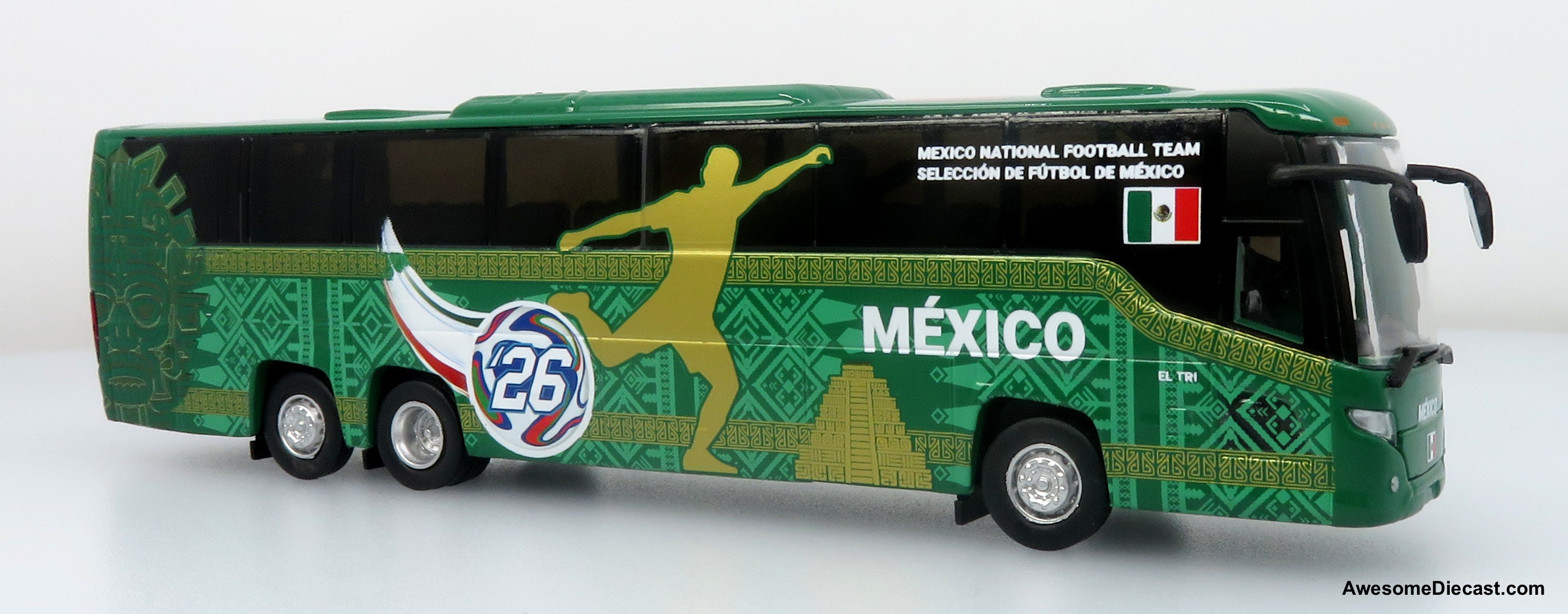 Scania Touring HD Coach: World Cup Mexico National Team 1:87 (HO) Diecast Model Bus by Iconic Replicas