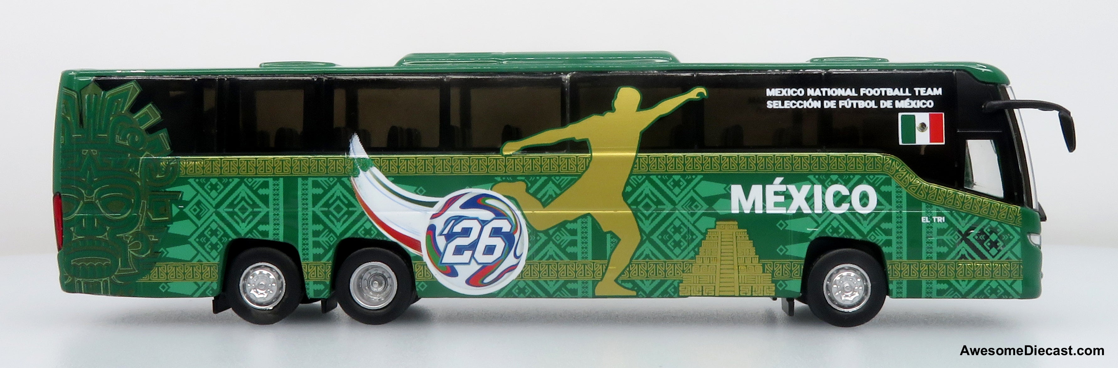 Scania Touring HD Coach: World Cup Mexico National Team 1:87 (HO) Diecast Model Bus by Iconic Replicas