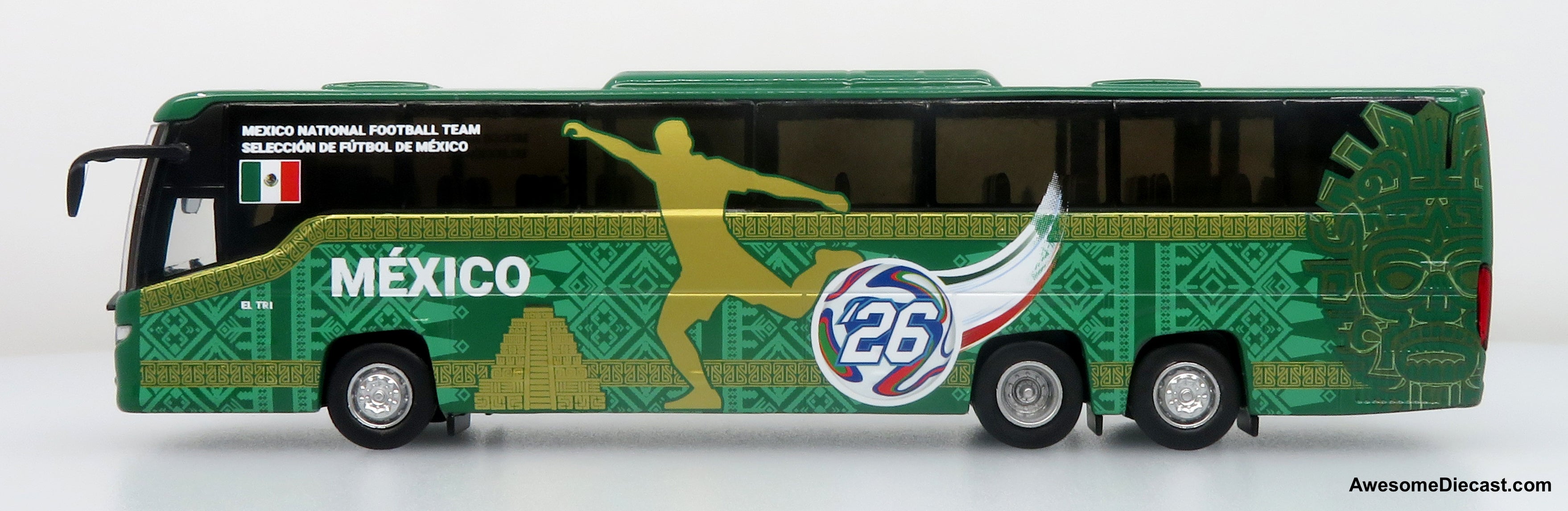 Scania Touring HD Coach: World Cup Mexico National Team 1:87 (HO) Diecast Model Bus by Iconic Replicas