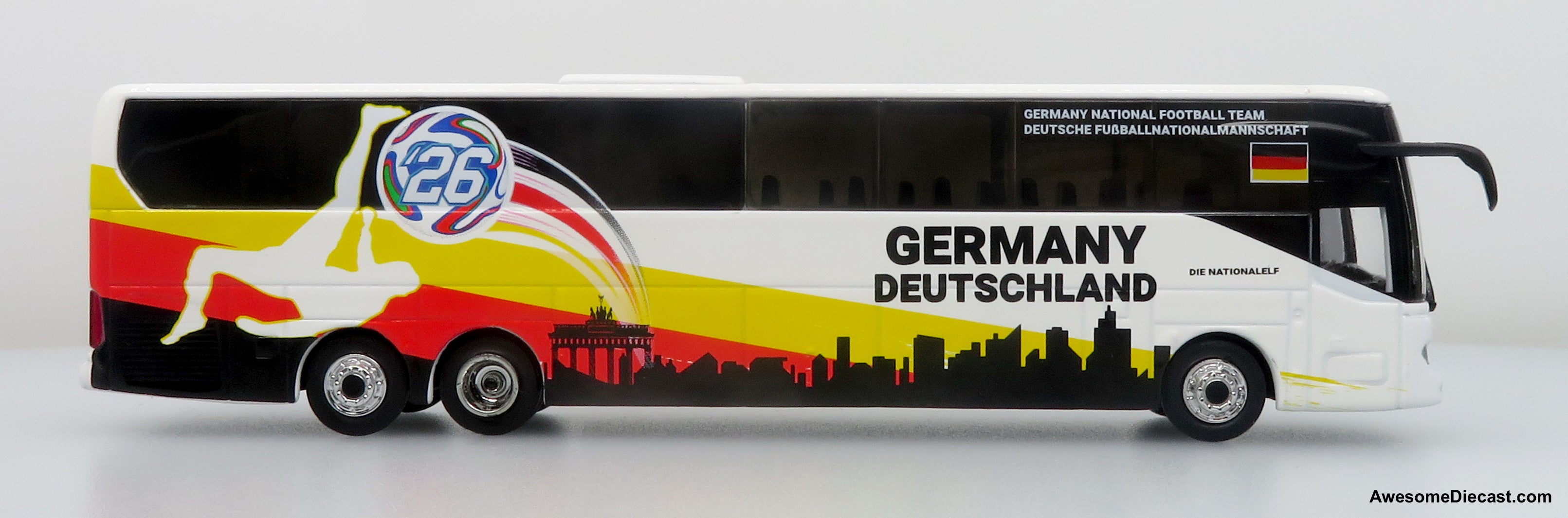 Mercedes-Benz Tourrider Coach: World Cup Germany National Team 1:87 (HO) Diecast Model Bus by Iconic Replicas
