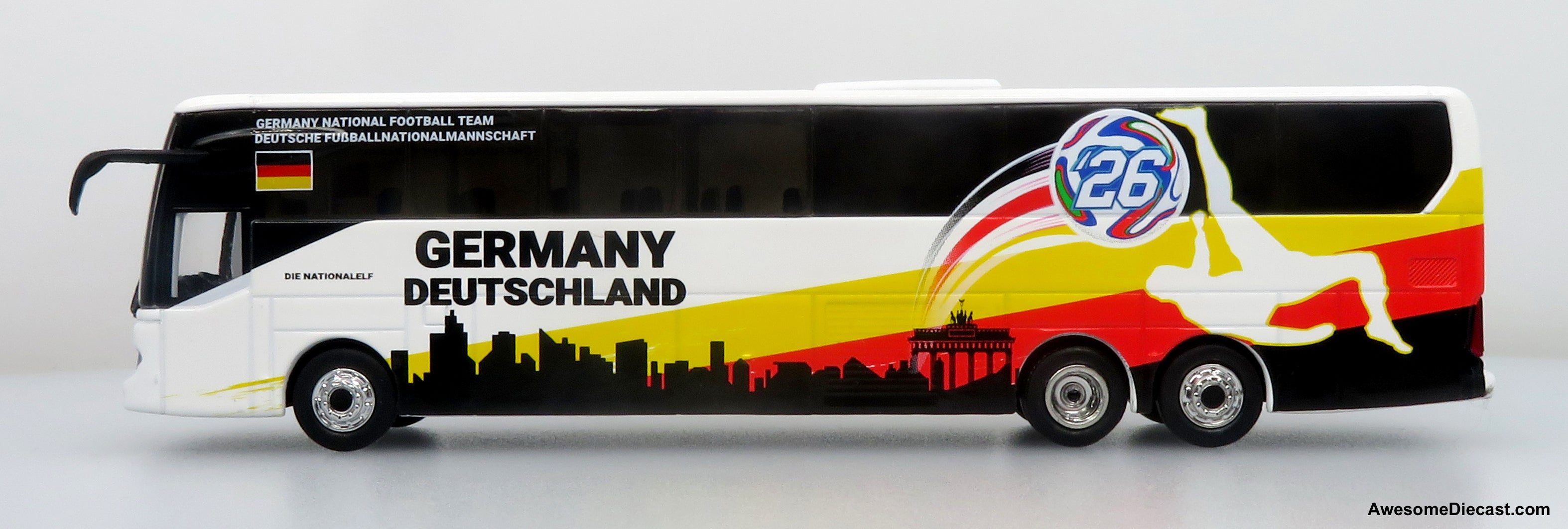 Mercedes-Benz Tourrider Coach: World Cup Germany National Team 1:87 (HO) Diecast Model Bus by Iconic Replicas