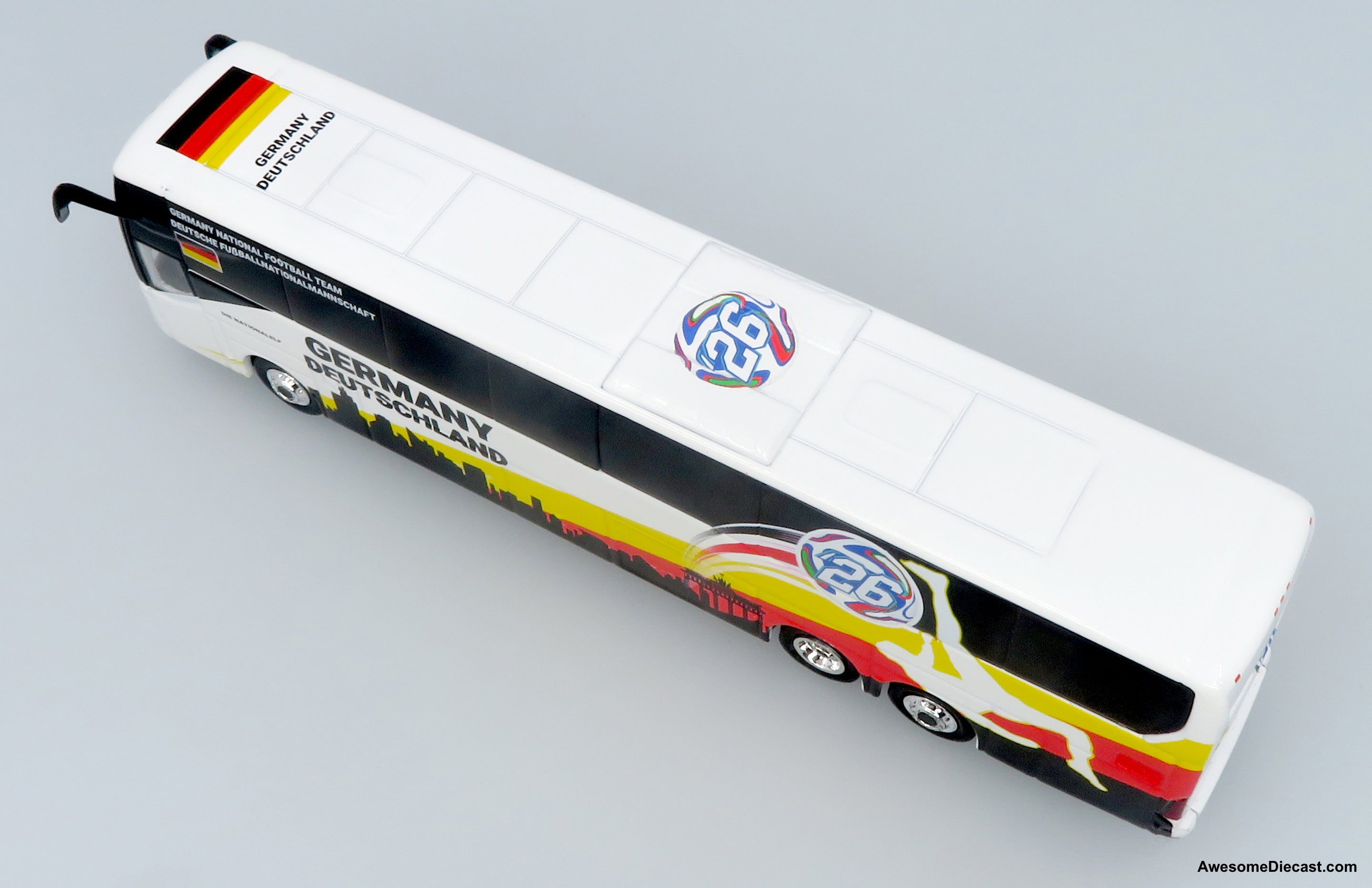 Mercedes-Benz Tourrider Coach: World Cup Germany National Team 1:87 (HO) Diecast Model Bus by Iconic Replicas