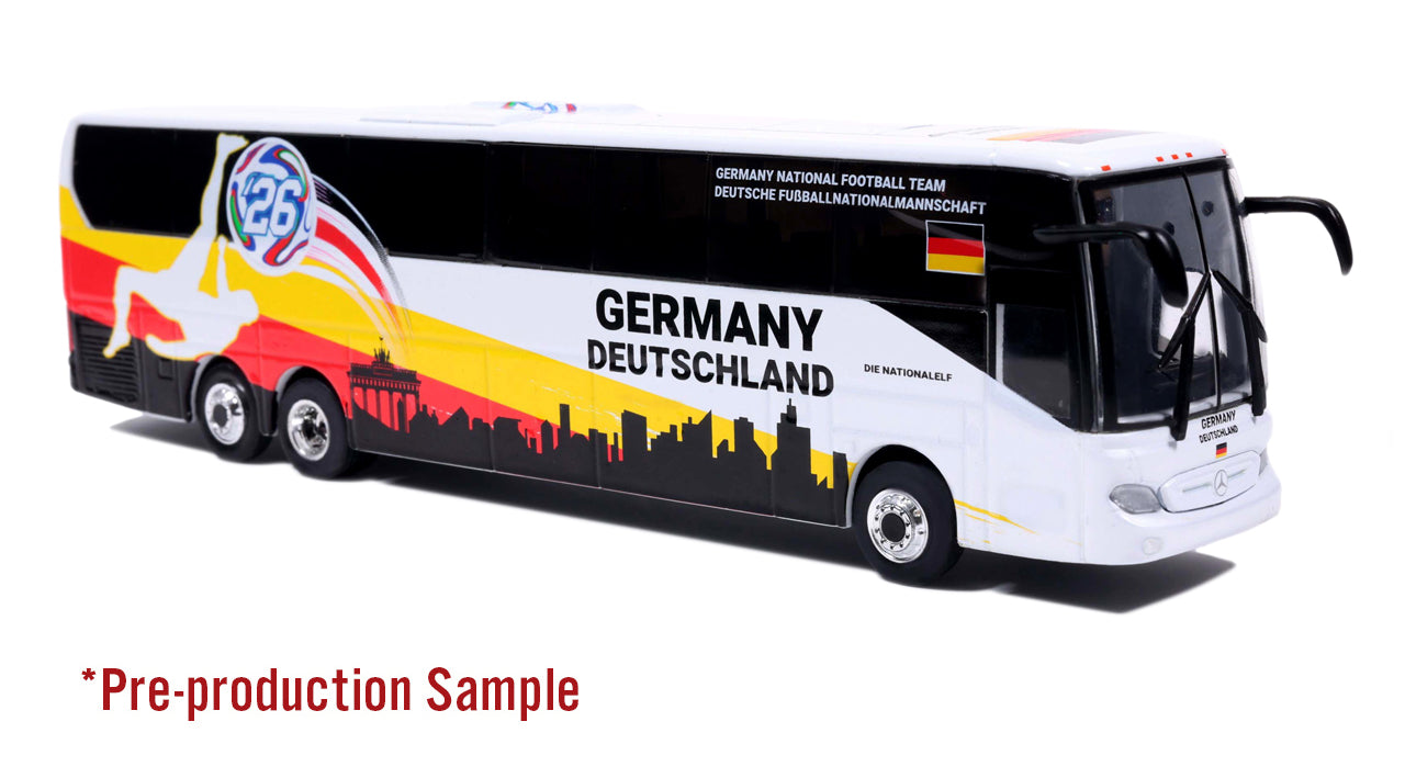 Mercedes-Benz Tourrider Coach: World Cup Germany National Team 1:87 (HO) Diecast Model Bus by Iconic Replicas