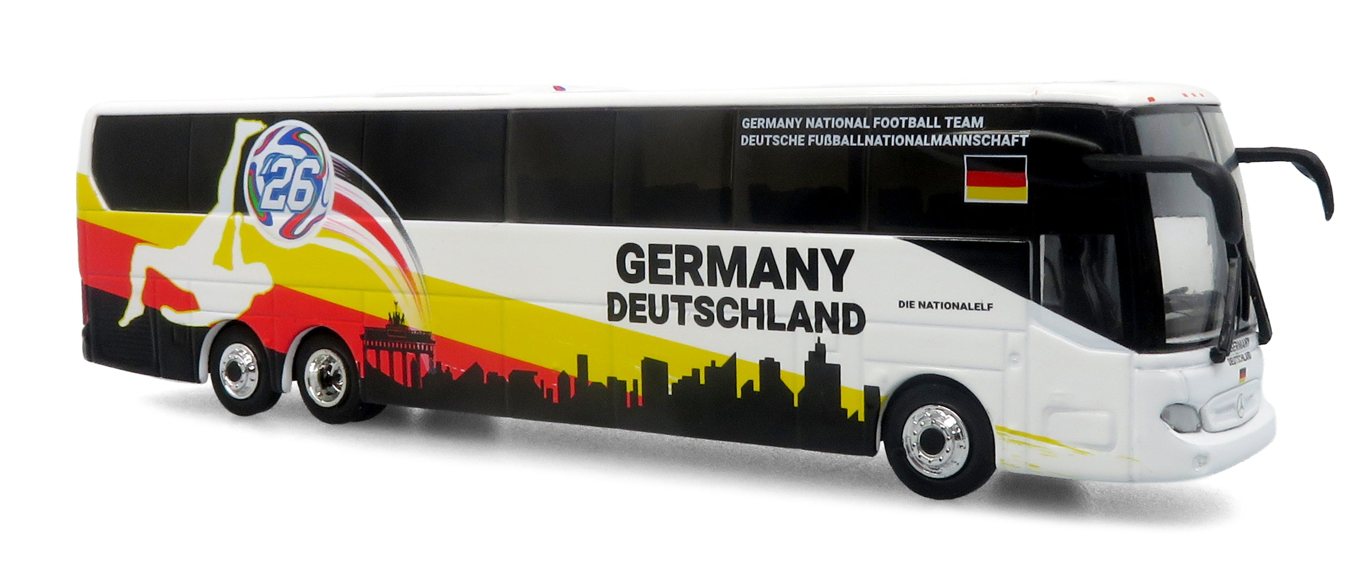 World Cup 2026: All 10 National Team Bus Bundle 1:87 (HO) Diecast Model Buses by Iconic Replicas