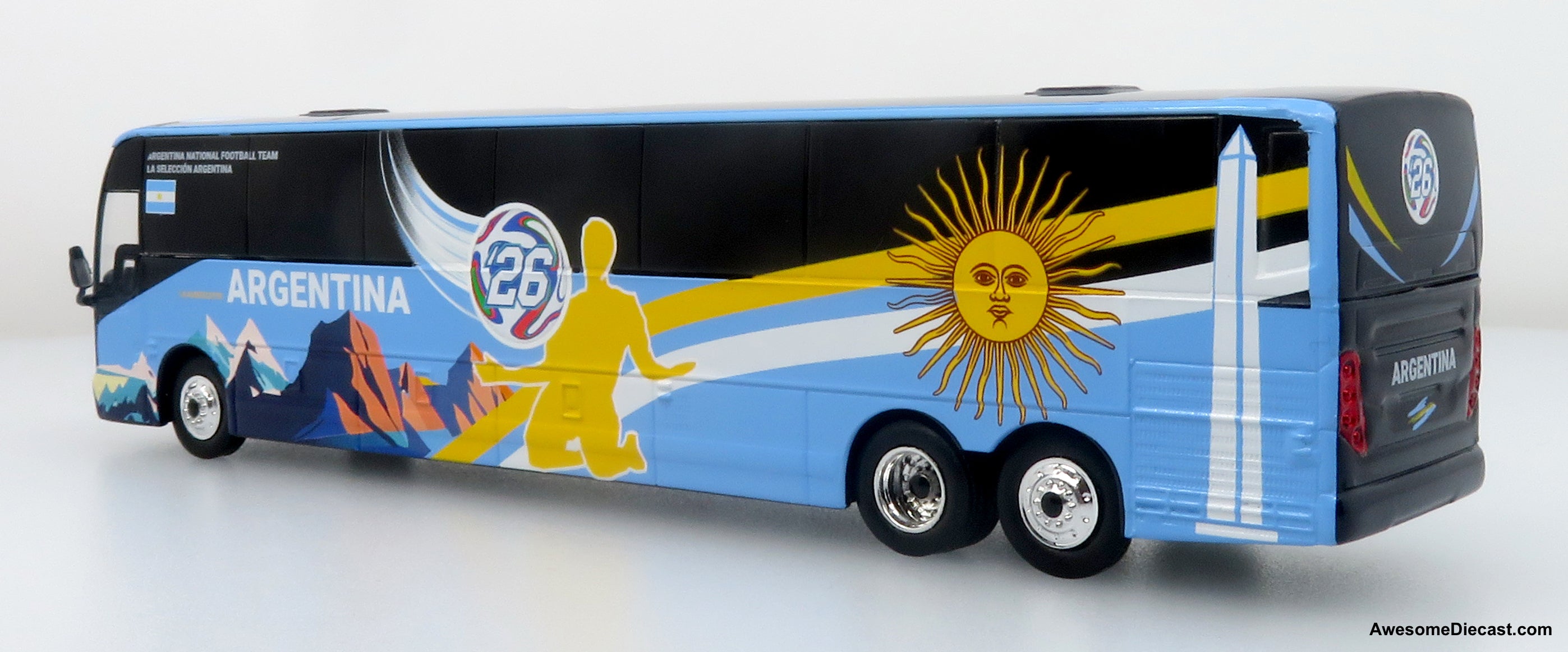 Prevost X3-45 Coach: World Cup Argentina National Team 1:87 (HO) Diecast Model Bus by Iconic Replicas