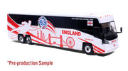 MCI D4520 Coach: World Cup England National Team 1:87 (HO) Diecast Model Bus by Iconic Replicas