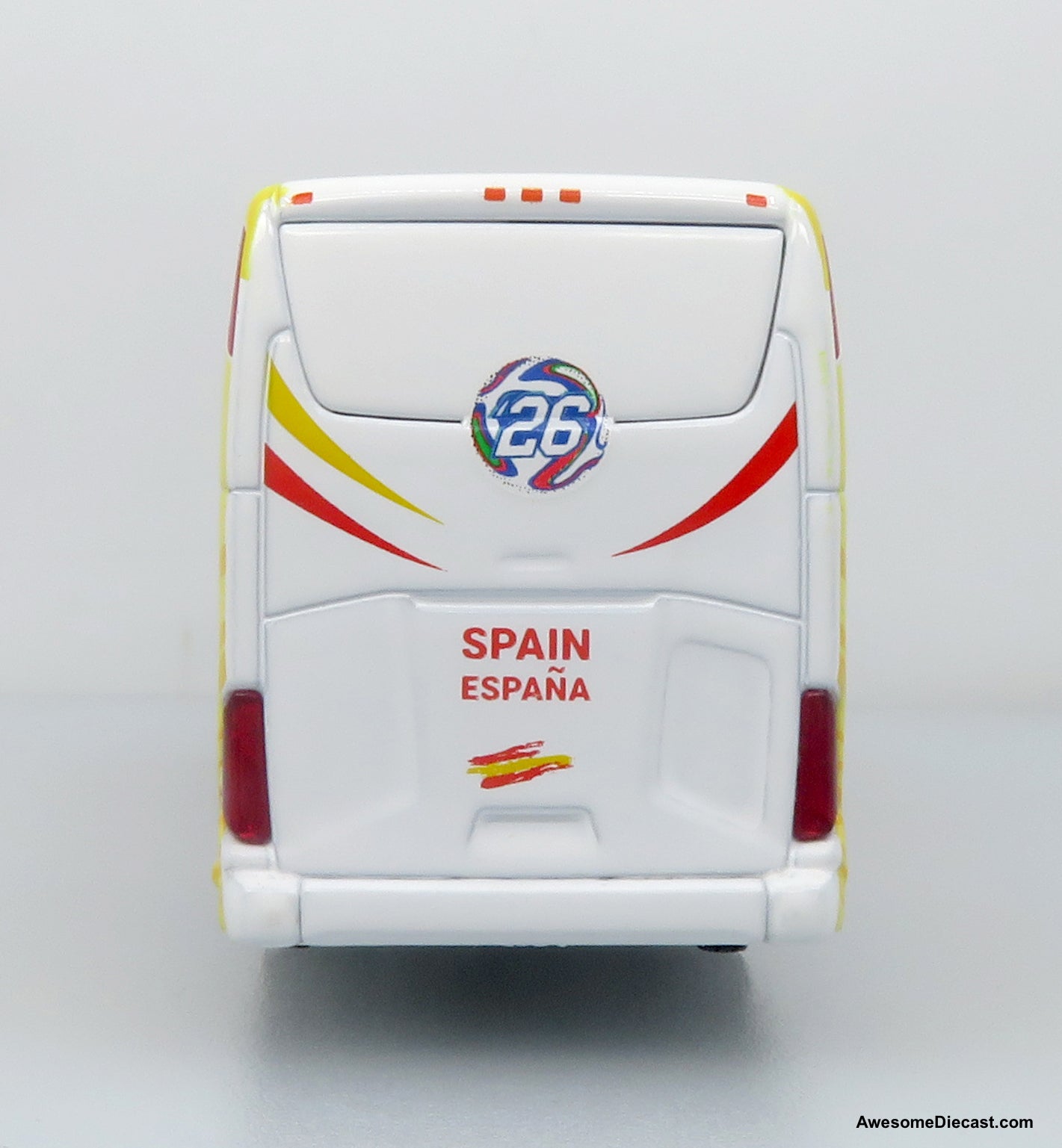 Mercedes-Benz Tourrider Coach: World Cup Spain National Team 1:87 (HO) Diecast Model Bus by Iconic Replicas