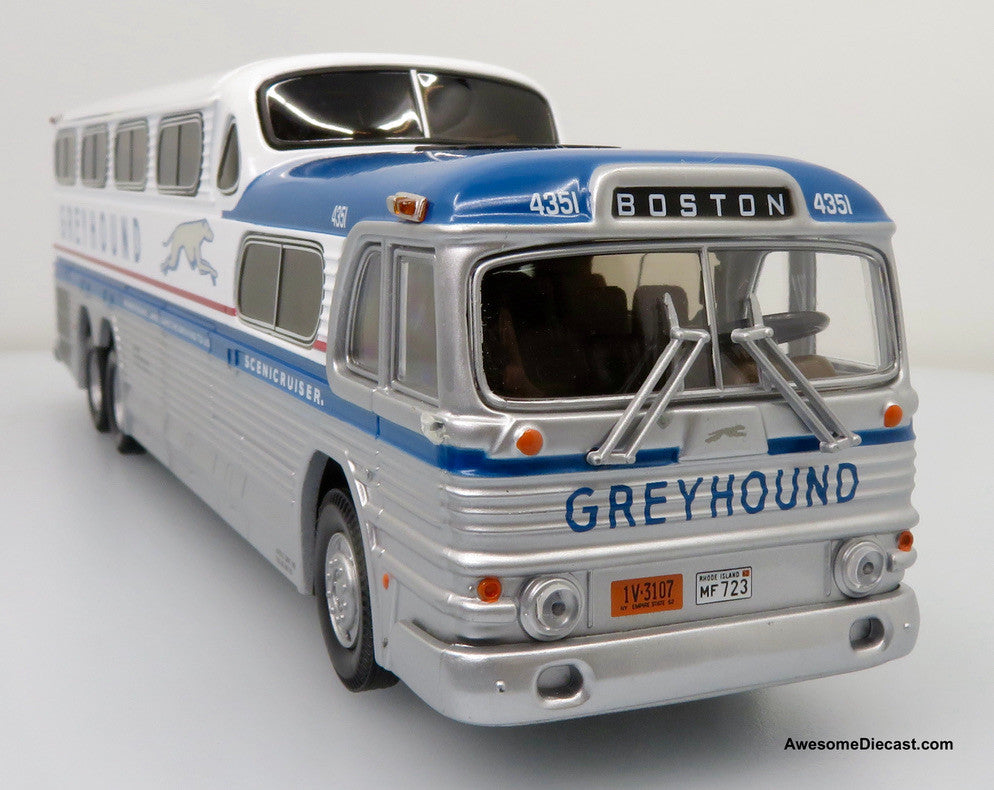 ONLY ONE! Corgi 1:50 GM PD-4501 Greyhound SceniCruiser: Destination Boston, MA