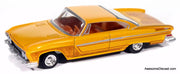 1961 Dodge Dart Phoenix, Mango Smoothie Metallic (Low Raider Graphics) 1:64 Diecast Model Car by Auto World