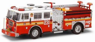 Seagrave Fire Pumper "FDNY Engine 231" 1:64 Model by Code 3