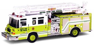 Pierce Quantum Quint Truck "Metro Miami Dade #2" 1:64 Diecast Model by Code 3