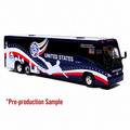 MCI J4500 Coach: World Cup USA National Team 1:87 (HO) Diecast Model Bus by Iconic Replicas