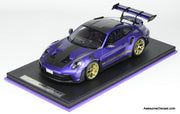Porsche 911 (992) GT3 RS, Purple w/Gold Wheels 1:12 Resin Cast Model by Ivy Merit