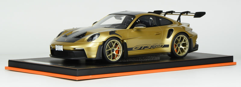Porsche 911 (992) GT3 RS, Gold w/Gold Wheels 1:12 Resin Cast Model by Ivy Merit