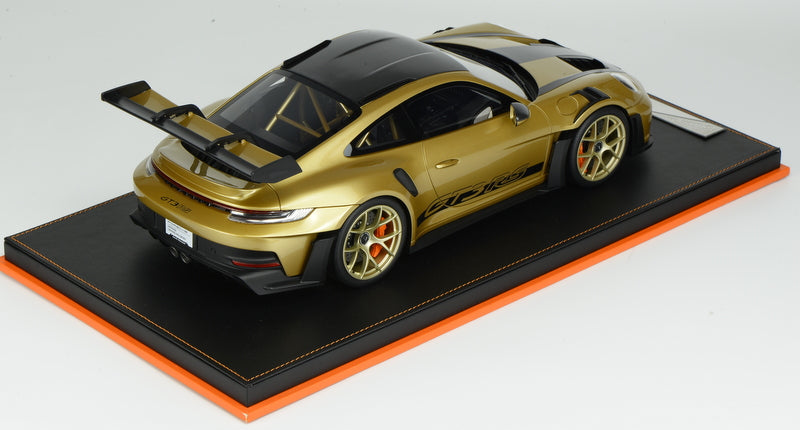 Porsche 911 (992) GT3 RS, Gold w/Gold Wheels 1:12 Resin Cast Model by Ivy Merit