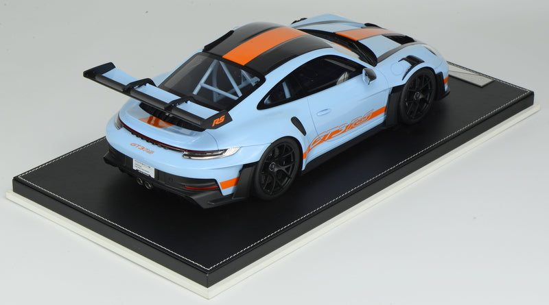 Porsche 911 (992) GT3 RS, Gulf Livery 1:12 Resin Cast Model by Ivy Merit