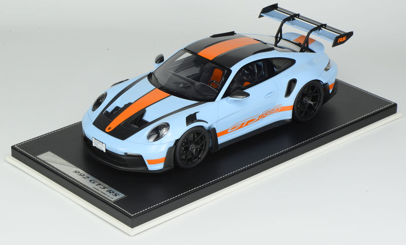Porsche 911 (992) GT3 RS, Gulf Livery 1:12 Resin Cast Model by Ivy Merit