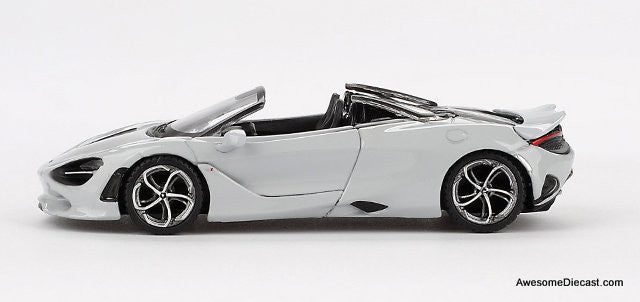 McLaren 750S Spider, Cirrus Gray 1:64 Diecast Model Car by Mini GT