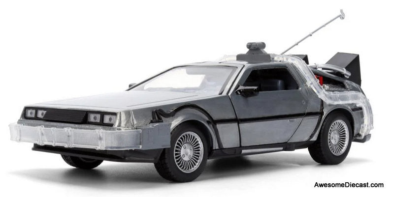 DOC BROWN'S 　デロリアン　バック・トゥ・ザ・フューチャー Back to the Future 40th Anniversary DeLorean Time Machine w/Doc