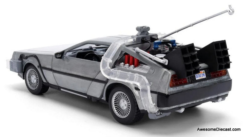Back to the Future 40th Anniversary DeLorean Time Machine w/Doc Brown's Truck 1:24 Diecast Model Car by Jada Toys
