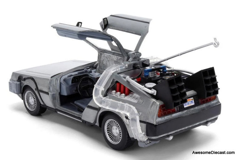 DOC BROWN'S 　デロリアン　バック・トゥ・ザ・フューチャー Back to the Future 40th Anniversary DeLorean Time Machine w/Doc