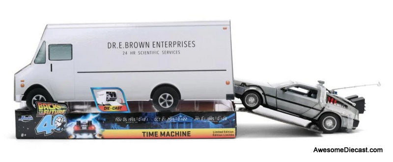 Back to the Future 40th Anniversary DeLorean Time Machine w/Doc