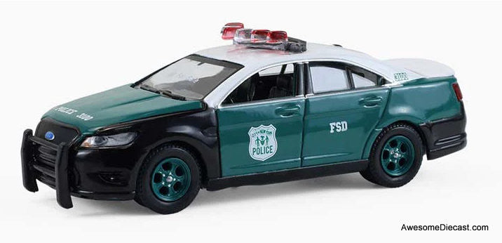 2014 Ford Taurus: NYPD Vintage Tribute Livery 1:64 Diecast Model Car by Greenlight