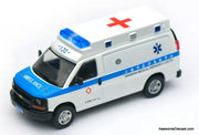Chevrolet Express: Shanghai Ambulance 1:64 Diecast Model Vehicle by 596 Model