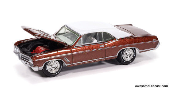 1966 Buick Skylark GS, Riviera Red Metallic 1:64 Diecast Model Car by Johnny Lightning