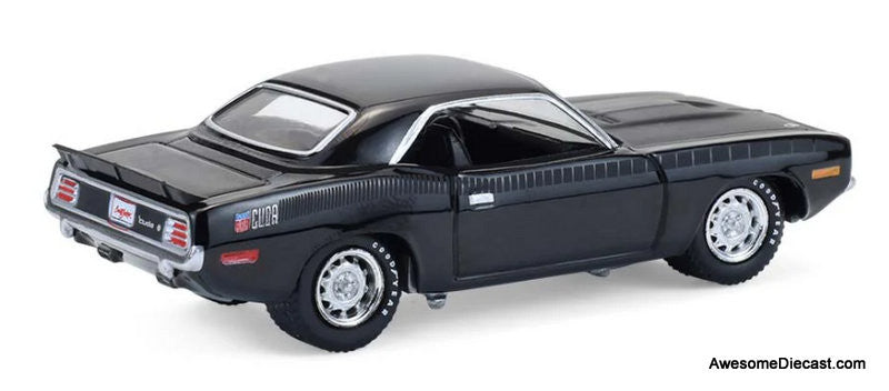 1970 Plymouth 'Cuda AAR, Black 1:64 Diecast Model Car by Greenlight