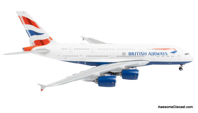 Airbus A380: British Airways (Reg #G-XLEE) 1:400 Diecast Model Plane by Gemini Jets