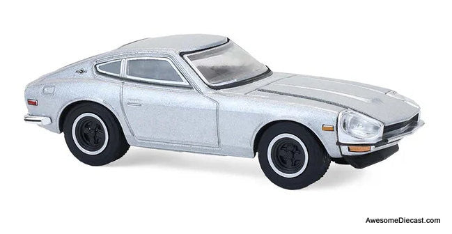 1970 Datsun 240Z, Silver 1:64 Diecast Model Car by Greenlight