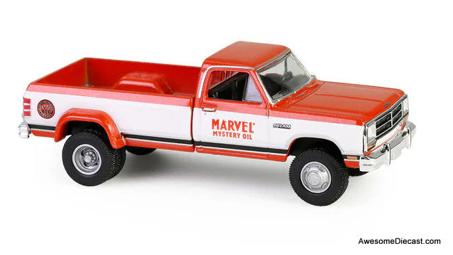 1989 Dodge Ram Dually, Marvel Mystery Oil 1:64 Diecast Model Truck by Greenlight