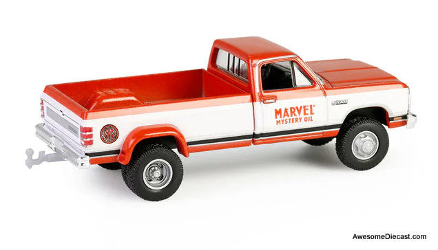 1989 Dodge Ram Dually, Marvel Mystery Oil 1:64 Diecast Model Truck by Greenlight