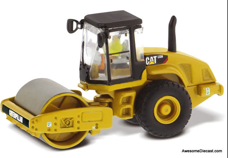 Diecast Masters 1:87 Caterpillar CS56 Smooth Drum Vibratory Soil Compactor