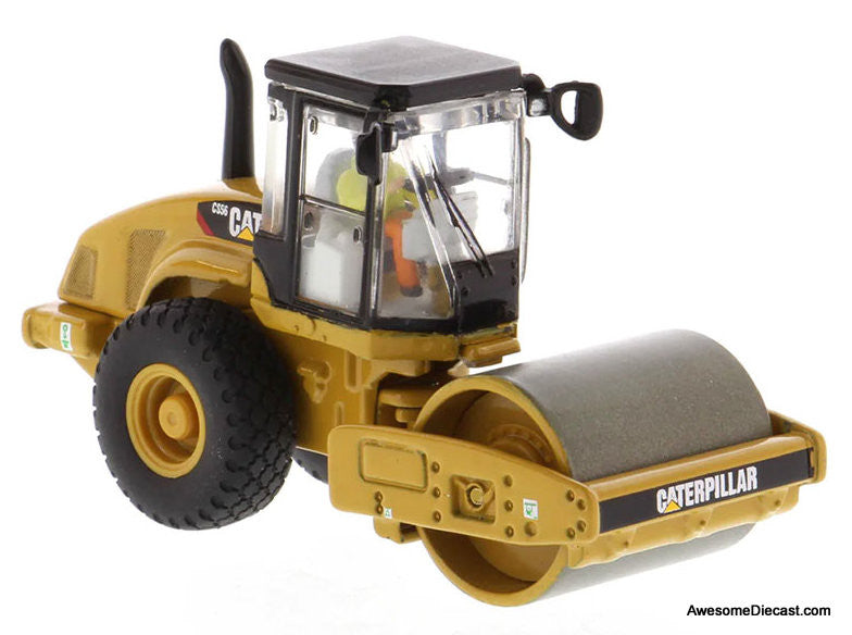 Diecast Masters 1:87 Caterpillar CS56 Smooth Drum Vibratory Soil Compactor