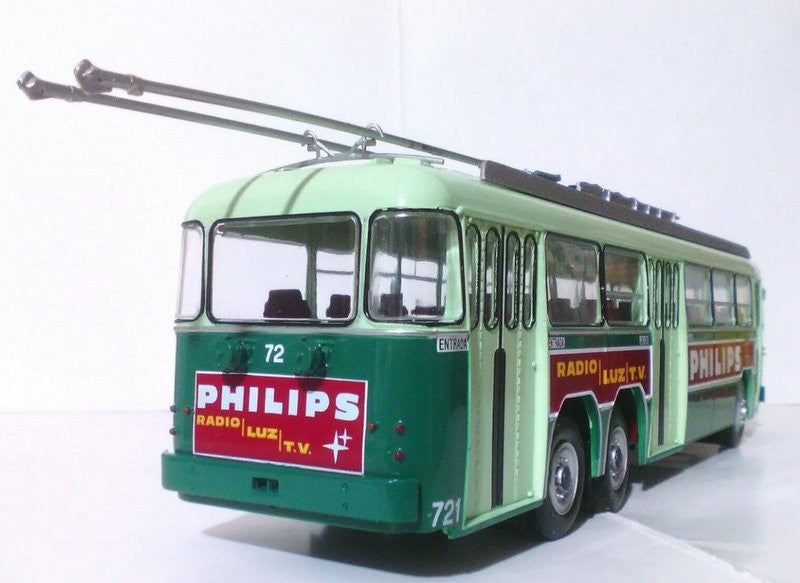 Hachette 1:43 1960 Vetra Berliet VA3B2 Trolley Bus: Barcelona Philips