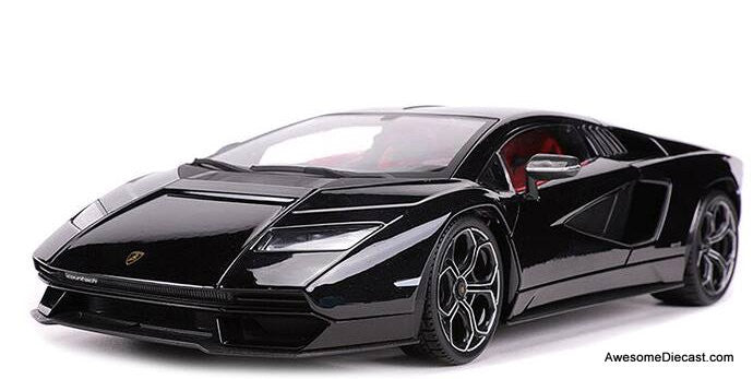 Lamborghini Countach LP1 800-4, Black 1:18 Diecast Model Car by Maisto