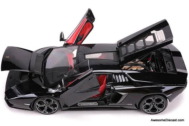 Lamborghini Countach LP1 800-4, Black 1:18 Diecast Model Car by Maisto