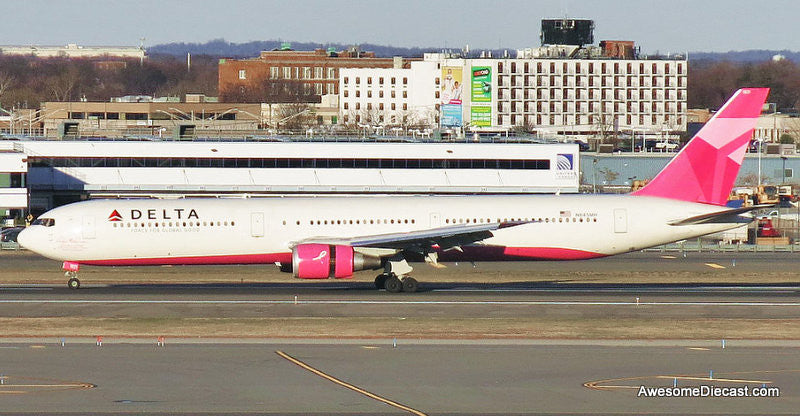 Boeing 767-400ER: Delta Airlines (Reg #N845MH) Evelyn H Lauder