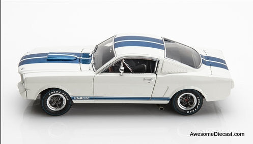 1965 Shelby GT 350R w/Signature, White 1:18 Diecast Model Car by Shelby Collectibles