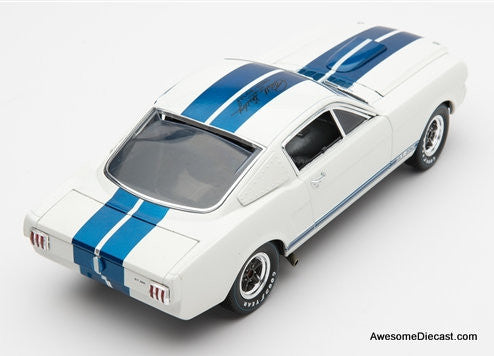 1965 Shelby GT 350R w/Signature, White 1:18 Diecast Model Car by Shelby Collectibles