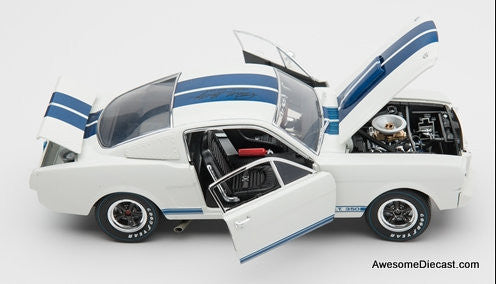 1965 Shelby GT 350R w/Signature, White 1:18 Diecast Model Car by Shelby Collectibles