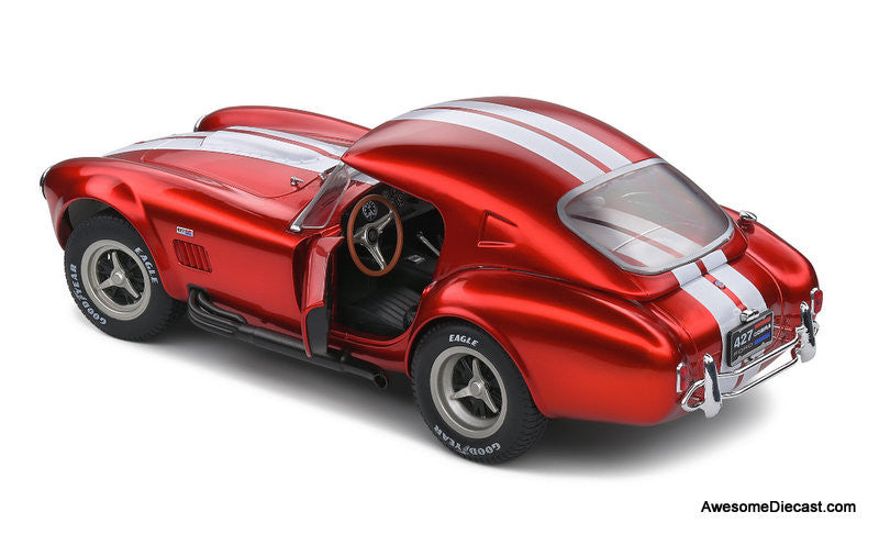 Solido 1:18 1965 Shelby Cobra 427 MK11, Metallic Red