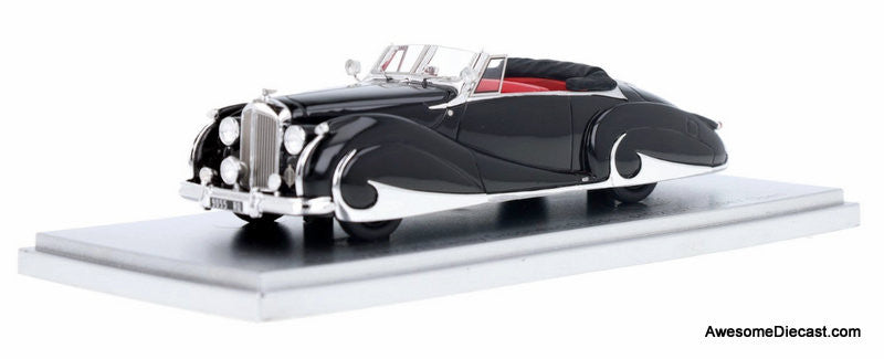 1947 Bentley MK VI sn.B25071 Franay Drophead Coupe Cabriolet (Open Top), Black 1:43 Resin Cast Model Car by Kess