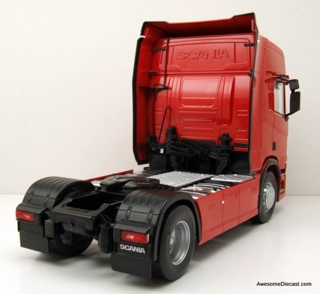 2019 Scania R-Series Topline Tractor, Red 1:18 Diecast Model Truck by Premium ClassiXXs
